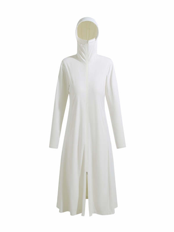 Women'S Fashion Long Coat - ملابس واقية من الأشعة فوق البنفسجية