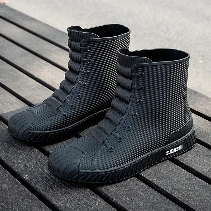 Women'S Fashion Gumboots - أحذية مطر مضادة للإنزلاق مقاومة للماء