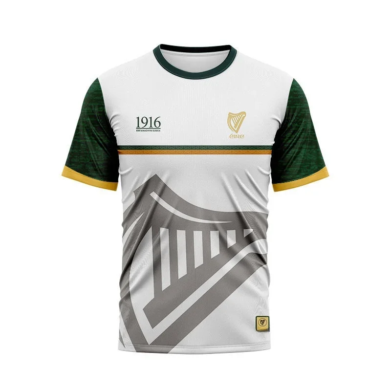 Women'S Fashion Rugby Shirt - تي شيرت صيفي مطبوع ثلاثي الأبعاد