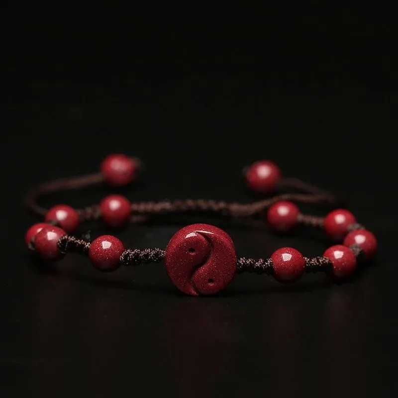 Women'S Fashion Jewellery - تخصيص الطبيعية الأحمر سينابار يين يانغ