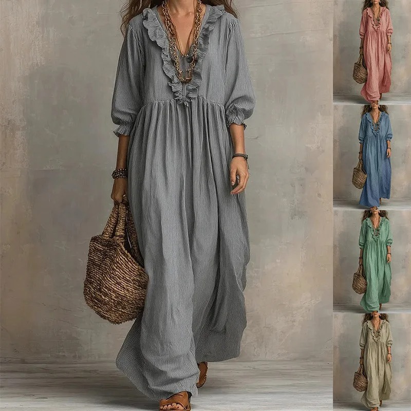 Women'S Fashion Website - فستان كاجوال أنيق جديد بتصميم أوروبي