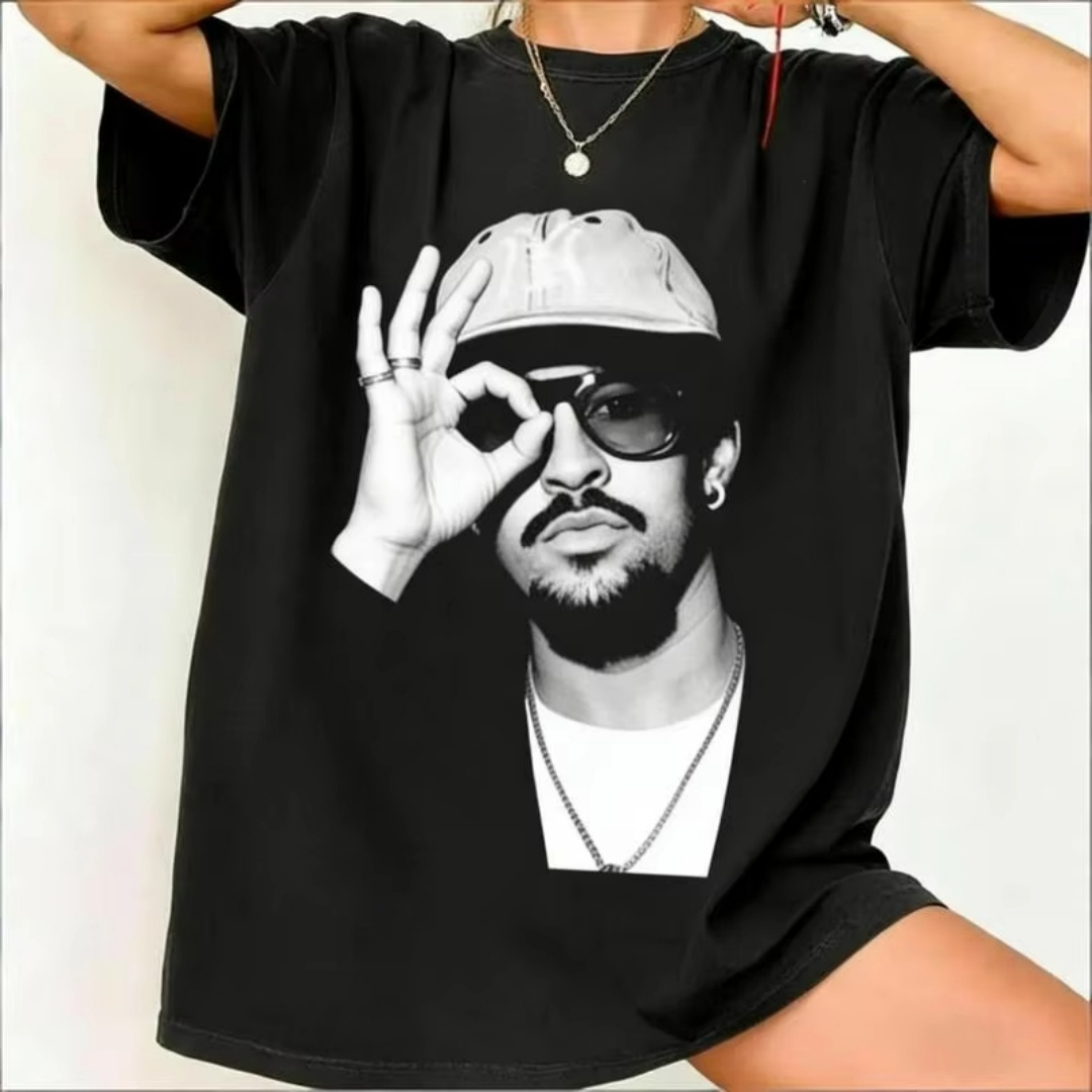 Women'S Fashion Rugby Shirt - قميص قطني للجنسين بتصميم Bad Bunny