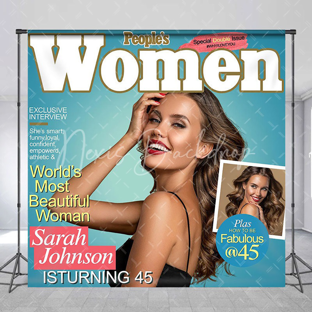 Women'S Fashion Magazine - خلفية تصوير مخصصة على طراز مجلة