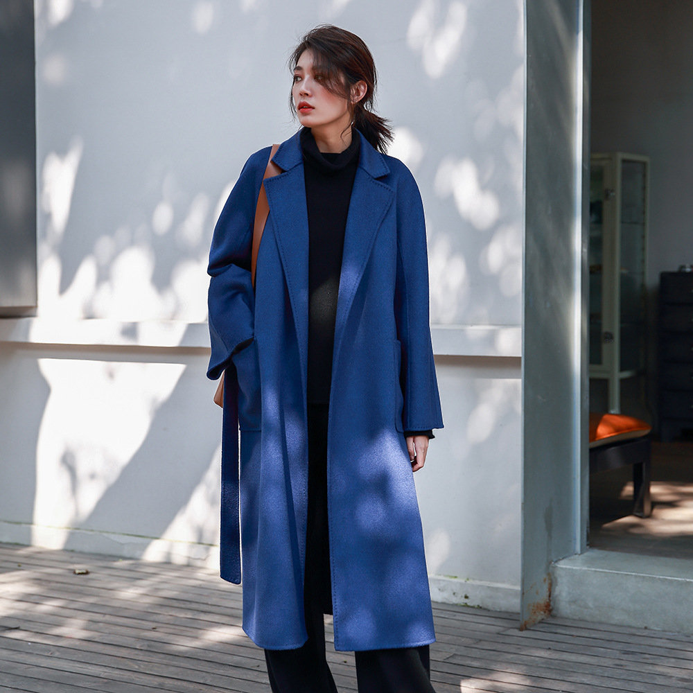 Women'S Fashion Long Coat - معطف نسائي طويل من Allingentle بياقة