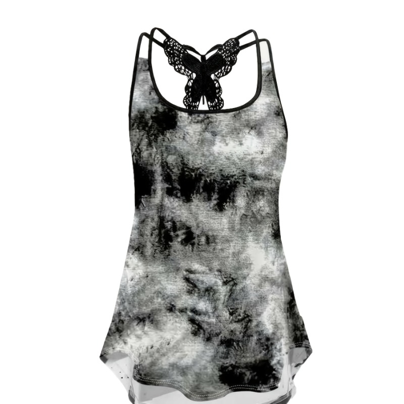 Women'S Fashion Vest Tops - حجم كبير 1XL-5XL طباعة تانك القمم
