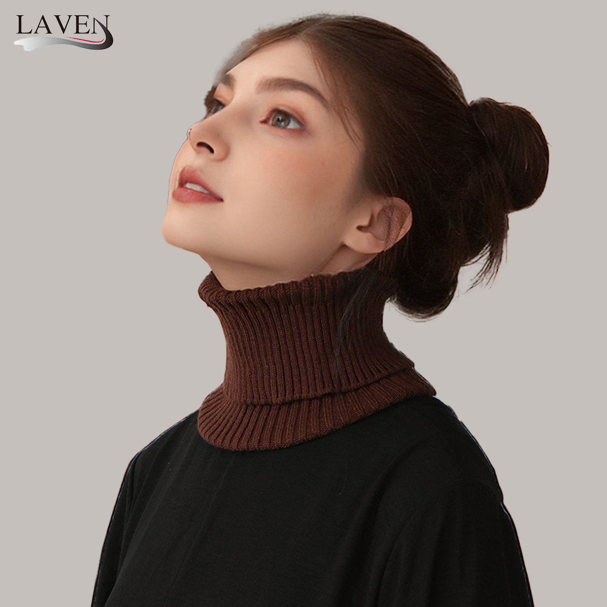 Turtleneck Bodysuit - الموضة محبوك وهمية طوق الخريف الشتاء
