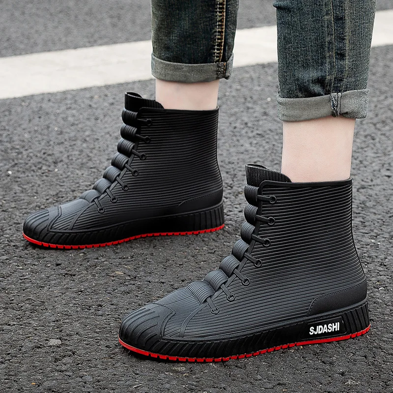 أحذية مطر مضادة للإنزلاق مقاوم - مراجعة Women'S Fashion Gumboots وسعره