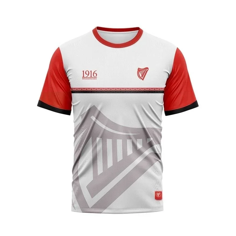 تي شيرت صيفي مطبوع ثلاثي الأبع - مراجعة Women'S Fashion Rugby Shirt وسعره