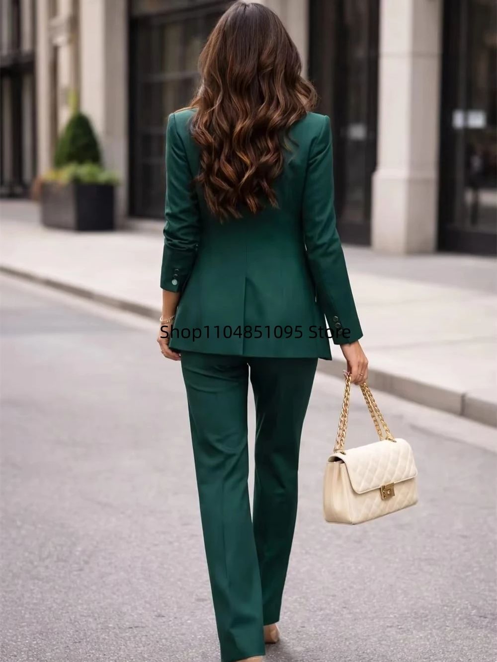 بدلة نسائية رسمية خضراء من 3 ق - مراجعة Women'S Fashion Long Coat وسعره