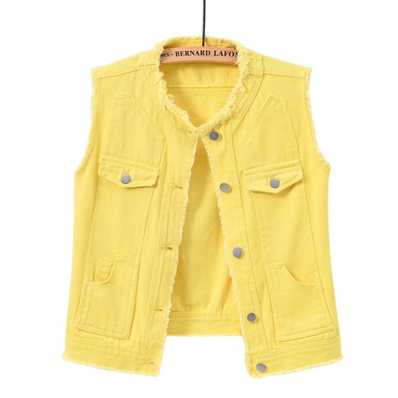 سترة نسائية صيفية من الدنيم بد - مراجعة Women'S Fashion Vest Tops وسعره