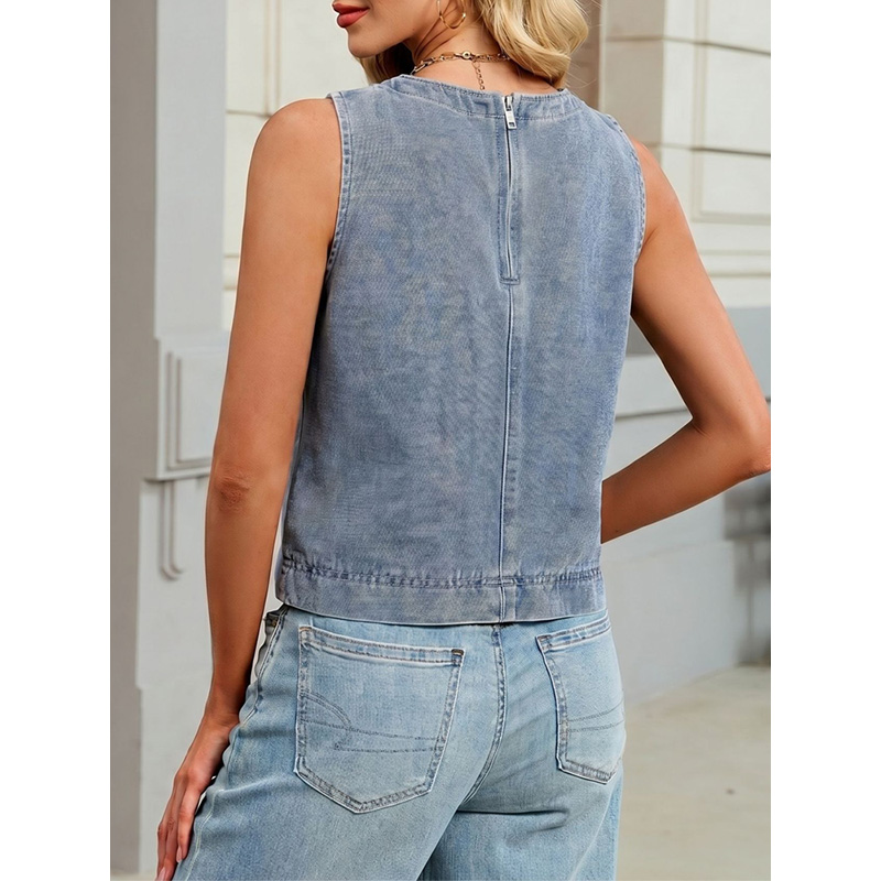 Benuynffy سترة جينز نسائية كاج - مراجعة Women'S Fashion Vest Tops وسعره