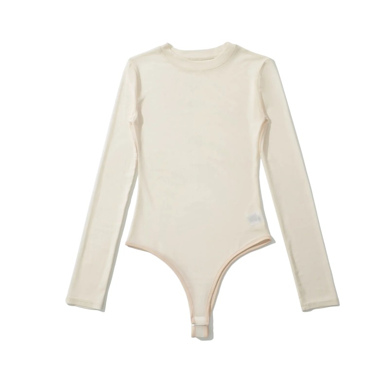 شبكة Crewneck كم طويل المرأة م - مراجعة Turtleneck Bodysuit وسعره
