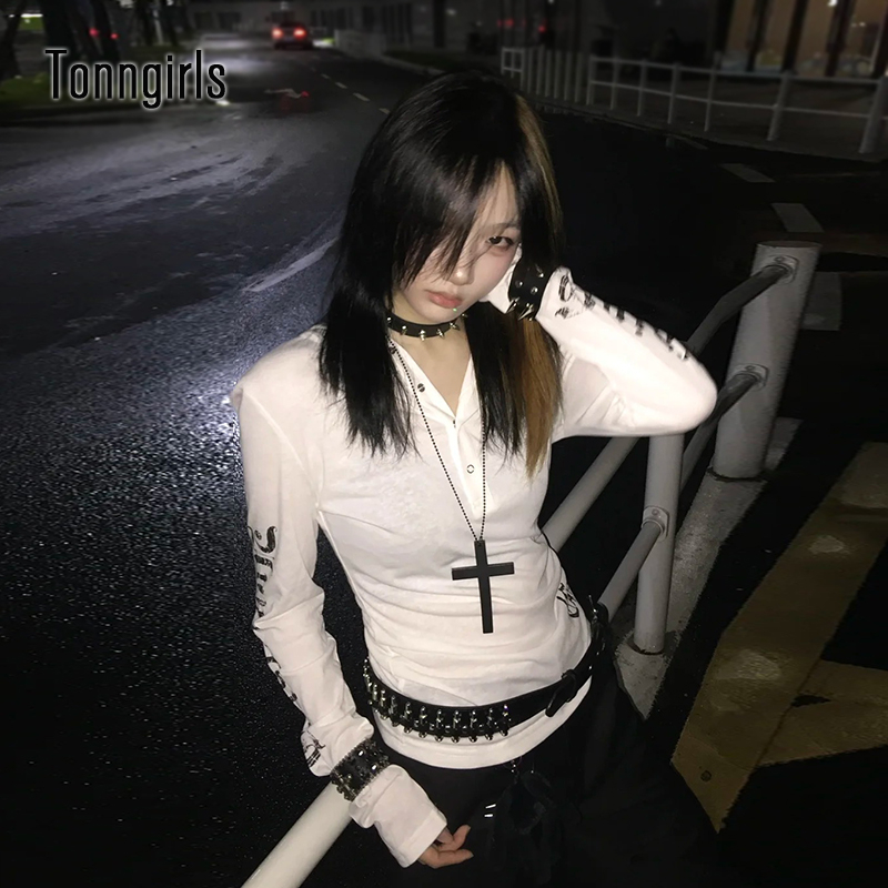 Tonngirls Y2k خمر تي شيرت المر - مراجعة Women'S Fashion Zip Hoodie وسعره