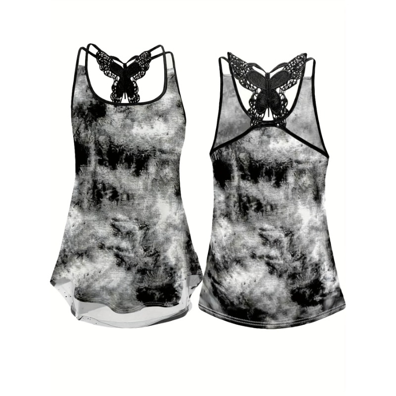 حجم كبير 1XL-5XL طباعة تانك ال - مراجعة Women'S Fashion Vest Tops وسعره