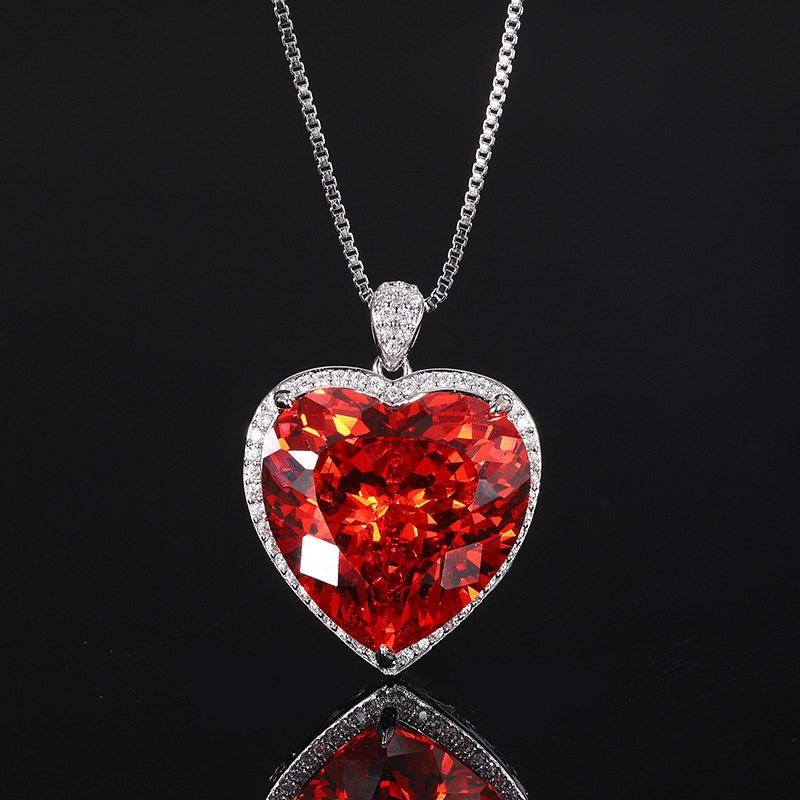 لامعة قطع القلب قلادة قلادة لل - مراجعة Women'S Fashion Jewellery وسعره