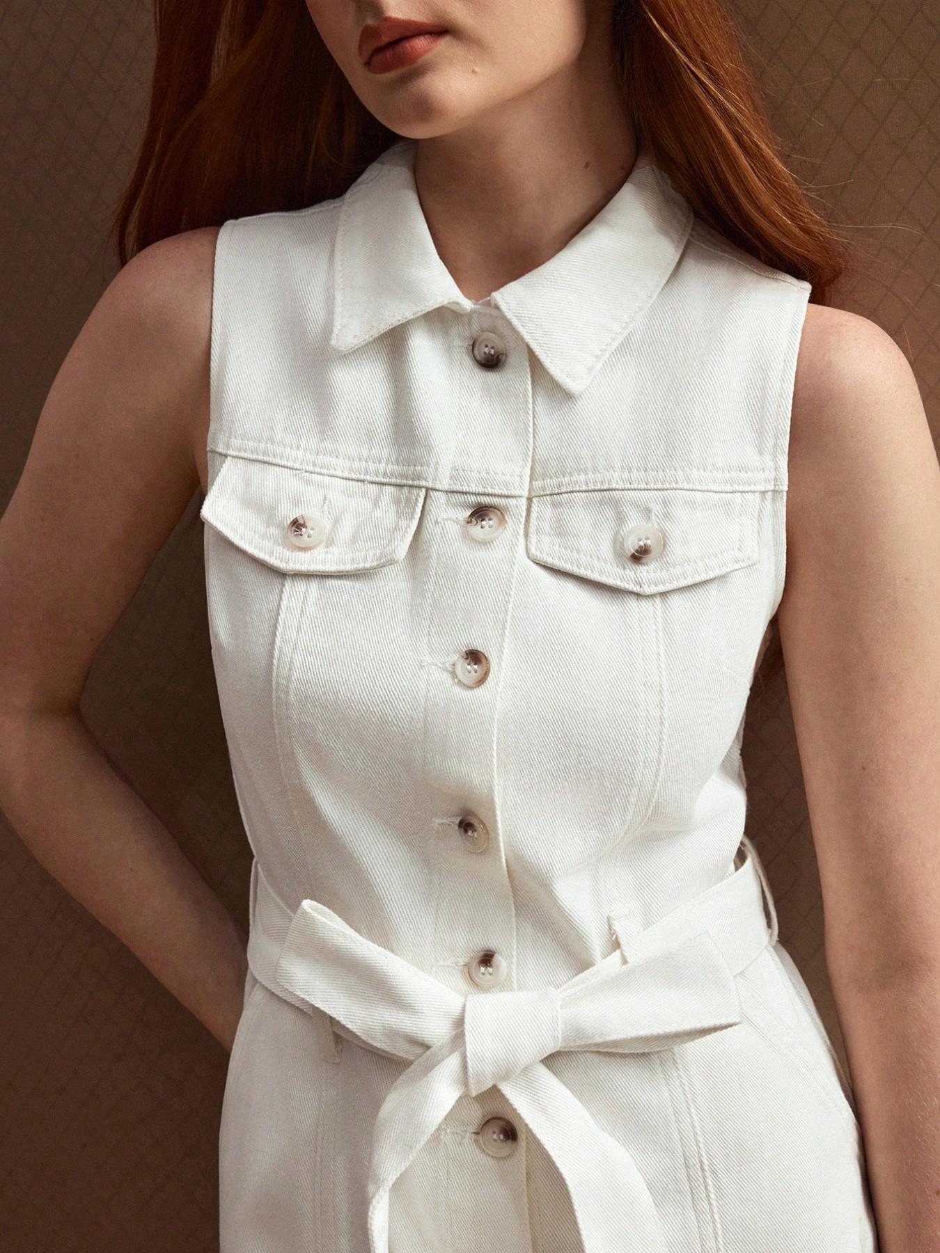 فستان صيفي! فستان جينز بدون أك - مراجعة Ruched Dress Mini وسعره