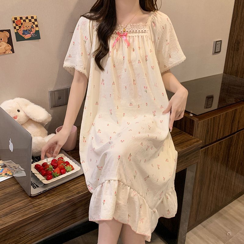 قميص نوم صيفي بمقاسات كبيرة عل - مراجعة Floral Summer Dress وسعره