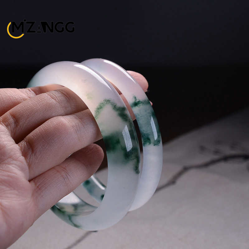 الأخضر الطبيعي الجاديت الإسورة - مراجعة Women'S Fashion Jewellery وسعره